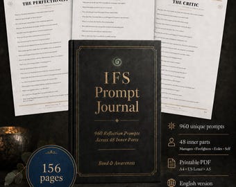 IFS Prompt Journal printable product preview